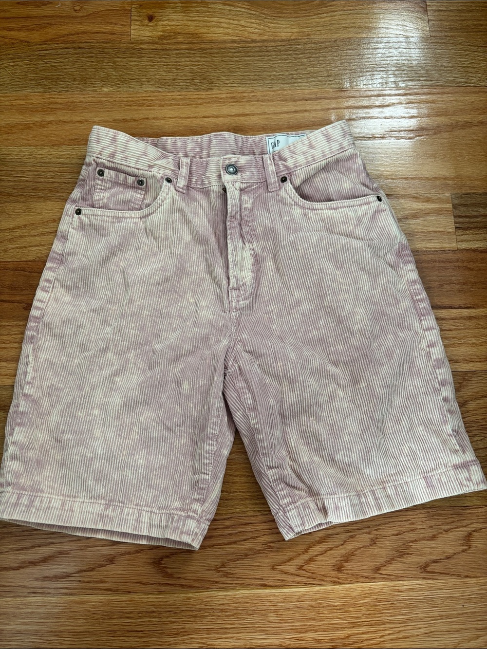 GAP Men’s Dusty Pink Corduroy Flat-Front Shorts